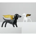 Статуэтка angel dog black