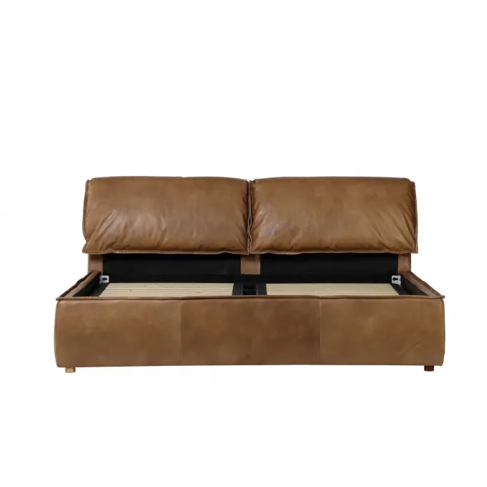 Кровать rbd032 new nut ter leather with rubber wood feet от ImperiumLoft