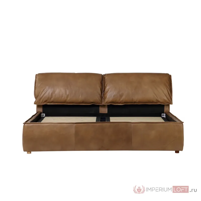 Кровать rbd032 new nut ter leather with rubber wood feet от ImperiumLoft