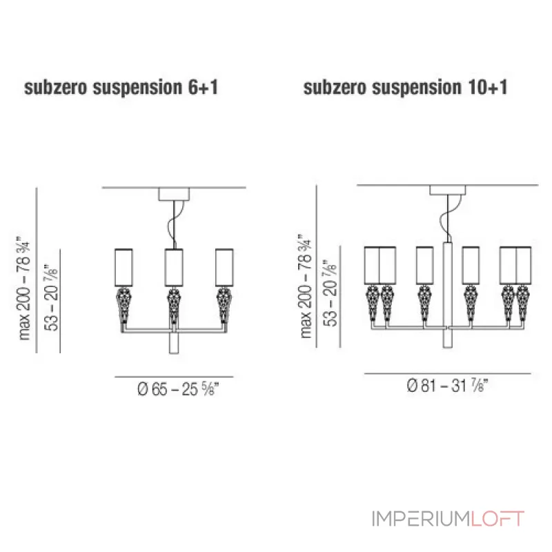 Подвесная люстра Subzero SP SUBZ 10