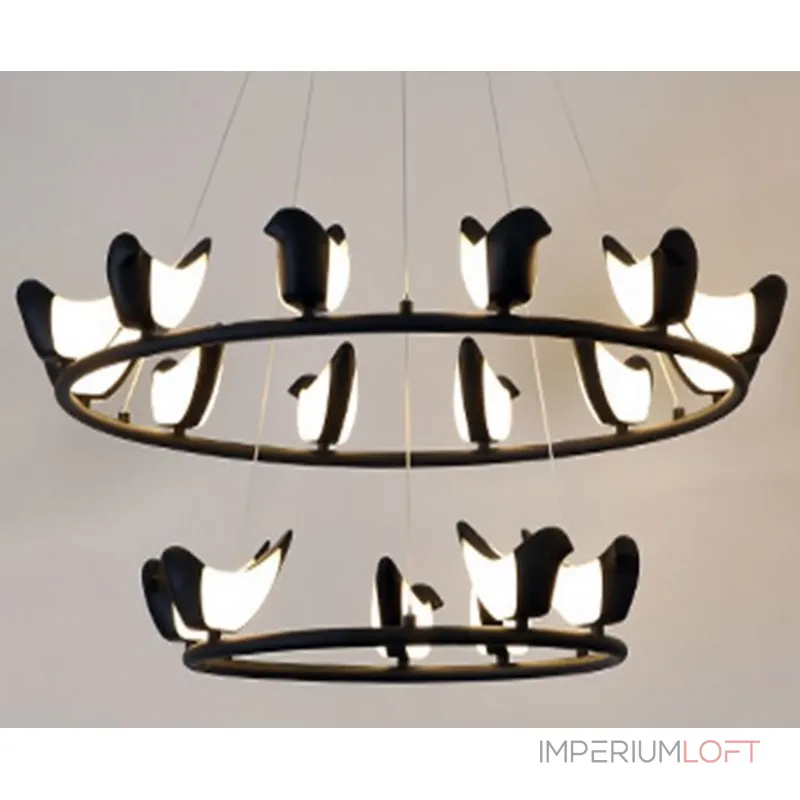 Подвесная люстра Creative Bird Chandelier 12+6R
