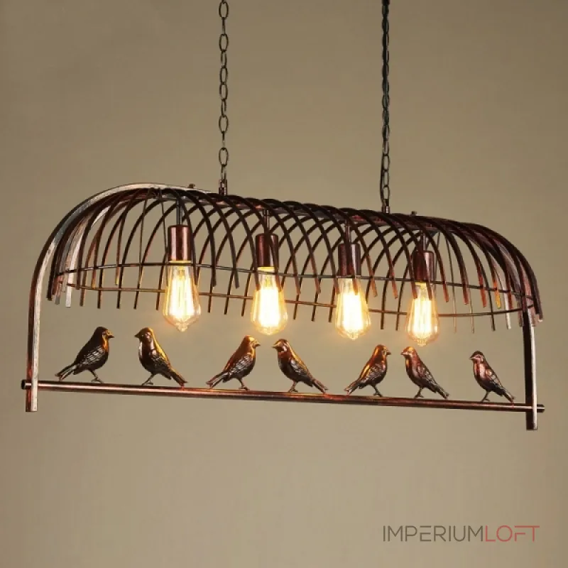 Подвесная люстра Birds in cage L 8330-D4