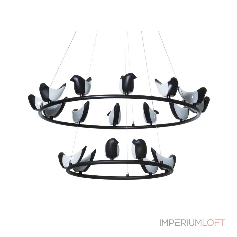 Подвесная люстра Creative Bird Chandelier 12+6R