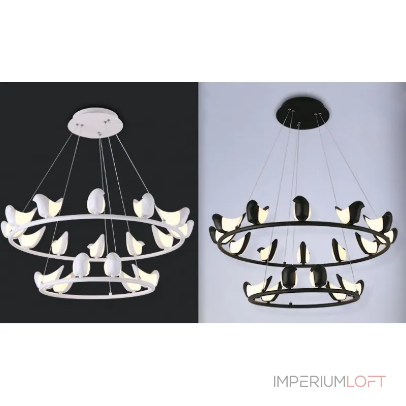 Подвесная люстра creative bird chandelier 12+6r