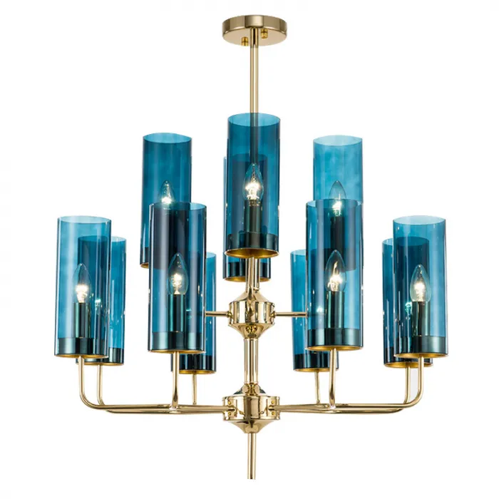 Люстра Glass Tube Chandelier 12 от ImperiumLoft