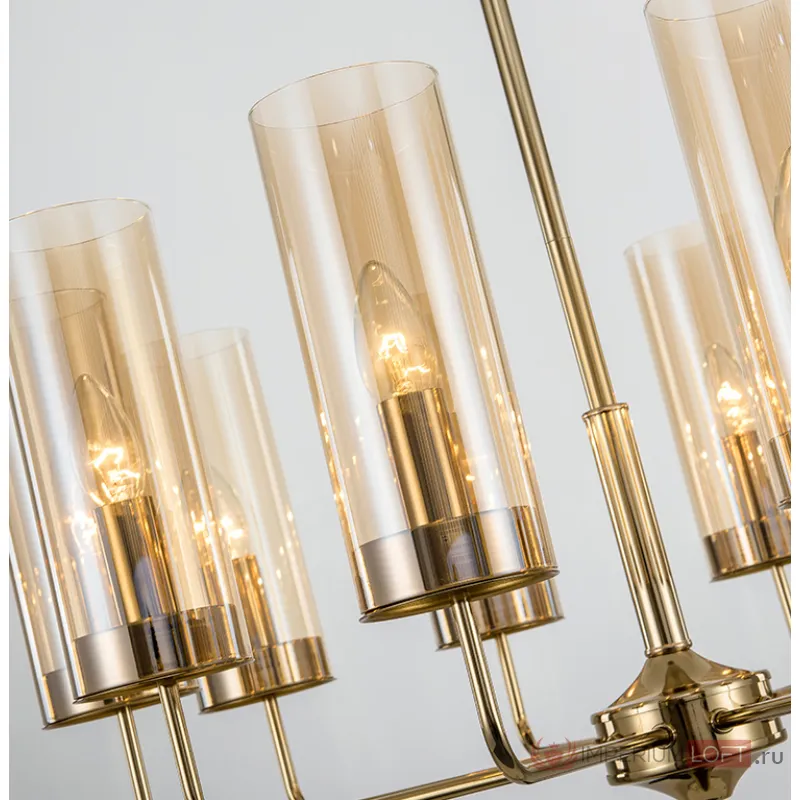 Люстра Glass Tube Chandelier 12 от ImperiumLoft