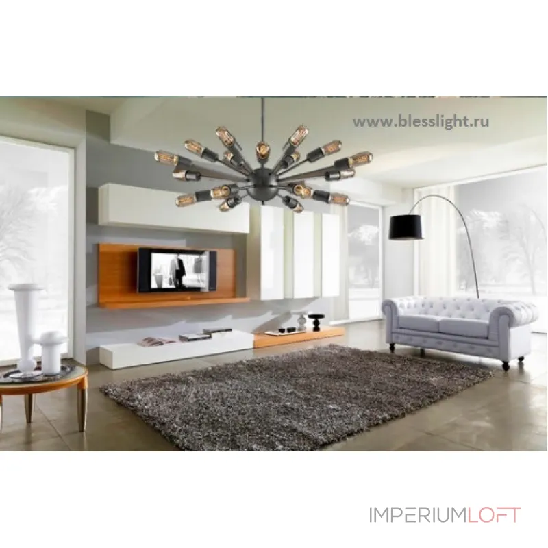 Люстра на штанге Sputnik 5010–D18–R Люстра на штанге Sputnik 5010–D18–R