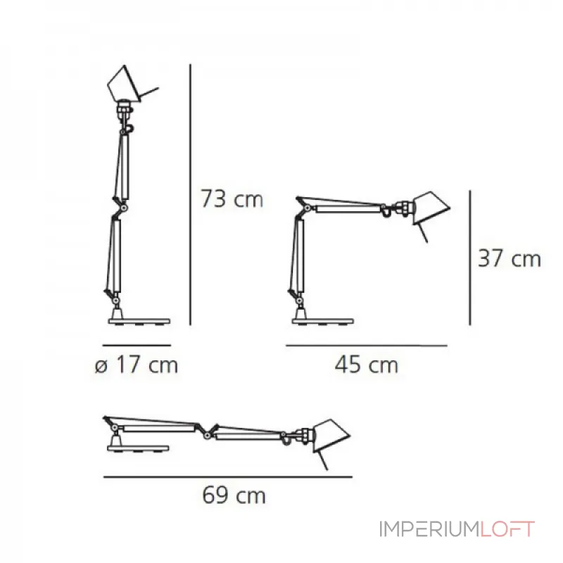 Лампа настольная tolomeo micro