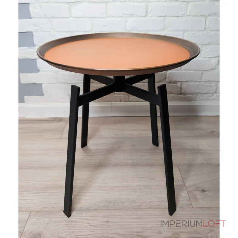 Стол кофейный husk leather plate