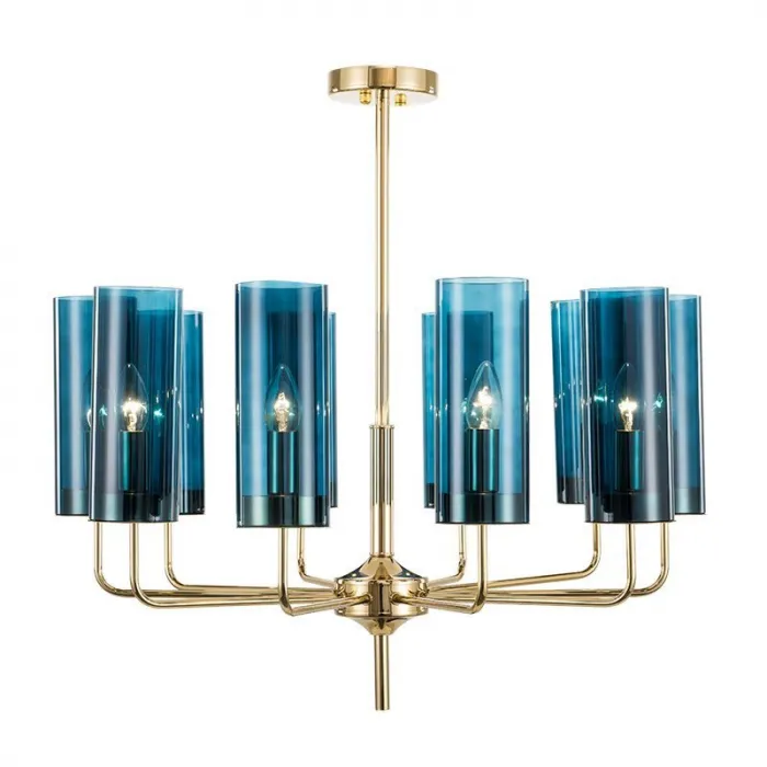 Люстра Glass Tube Chandelier 10 от ImperiumLoft