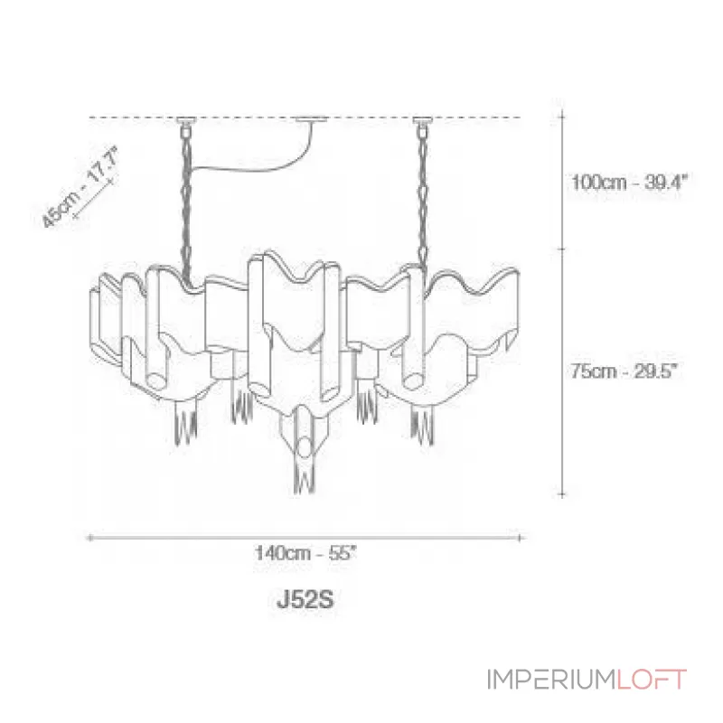 Подвесная люстра Stream J52S Подвесная люстра Stream J52S