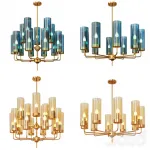 Люстра Glass Tube Chandelier 10 от ImperiumLoft