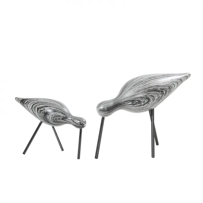 Статуэтка wood grain bird black b от ImperiumLoft