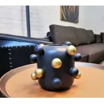 Ваза black little golden balls vase
