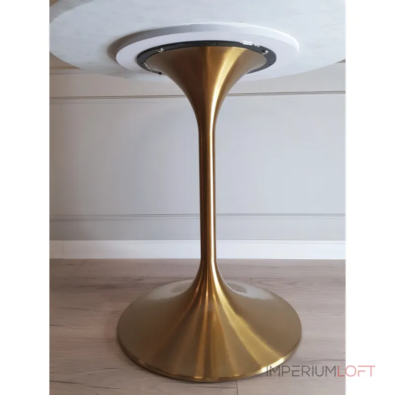 Стол tulip marble brass