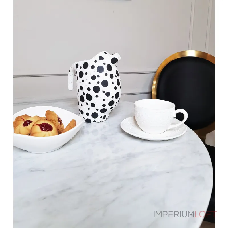 Стол tulip marble brass