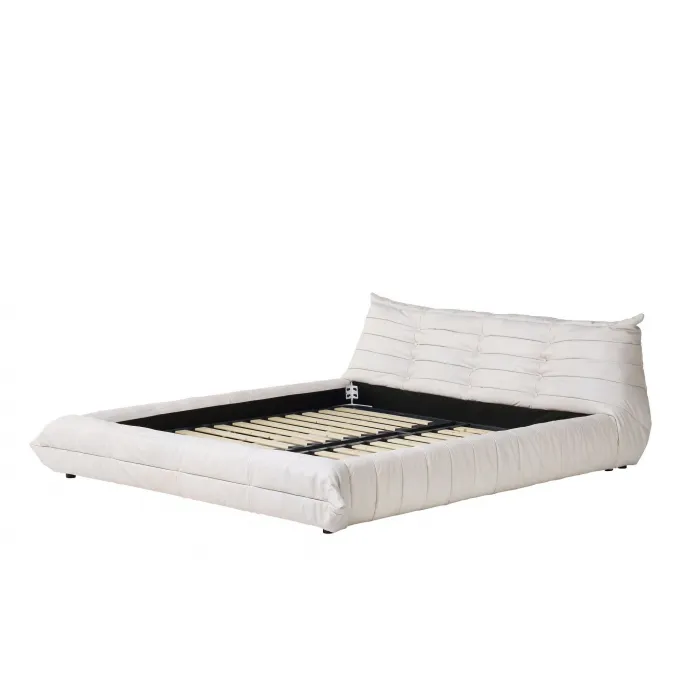 Кровать rbd029 new vintage ivory leather от ImperiumLoft