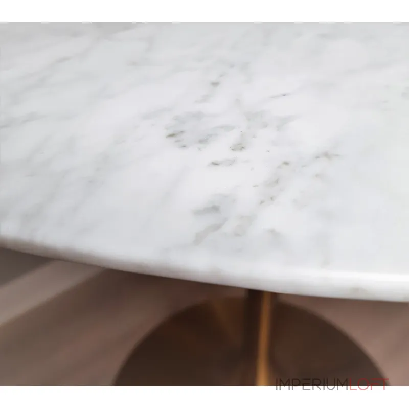 Стол tulip marble brass