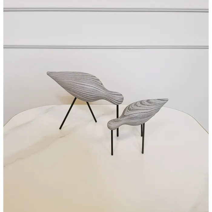 Статуэтка wood grain bird black b от ImperiumLoft