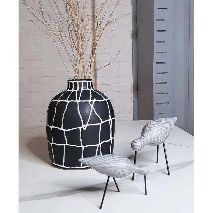 Статуэтка wood grain bird black b от ImperiumLoft