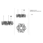 Подвесная люстра BlessLight Heracleum the Big O D105 12015