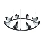 Подвесная люстра BlessLight Creative Bird Chandelier 8R 14596
