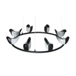 Подвесная люстра BlessLight Creative Bird Chandelier 8R 14596
