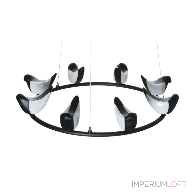Подвесная люстра BlessLight Creative Bird Chandelier 8R 14596