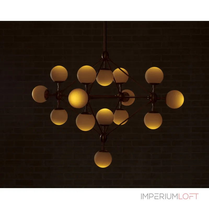 Подвесная люстра BlessLight Modo Chandelier 15 Globes 17222 Подвесная люстра BlessLight Modo Chandelier 15 Globes 17222