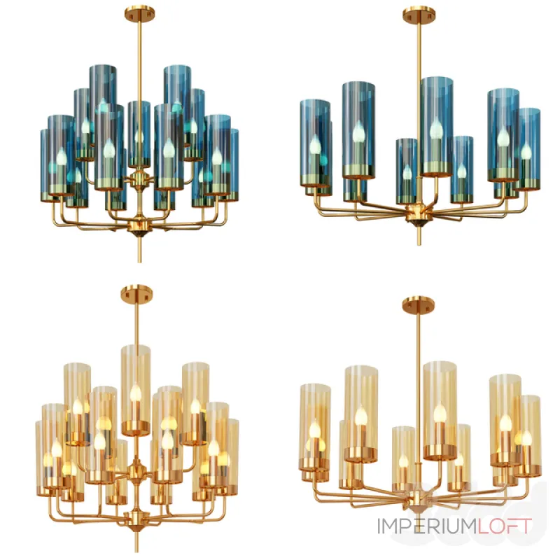 Подвесная люстра BlessLight Glass Tube Chandelier 10 17443 Подвесная люстра BlessLight Glass Tube Chandelier 10 17443