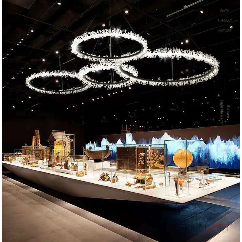 Подвесная люстра BlessLight Halo Crystal Pendant Lamp 18029 Подвесная люстра BlessLight Halo Crystal Pendant Lamp 18029