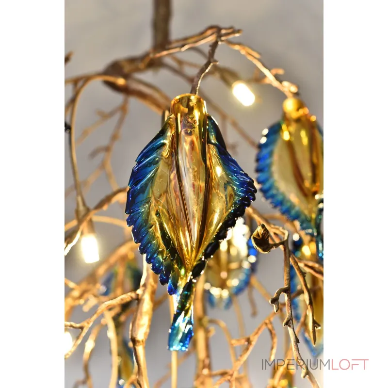 Подвесная люстра BlessLight Peacock Tail Copper 18063