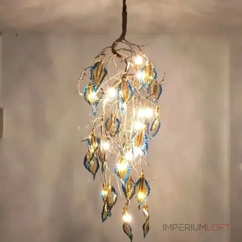 Подвесная люстра BlessLight Peacock Tail Copper 18063