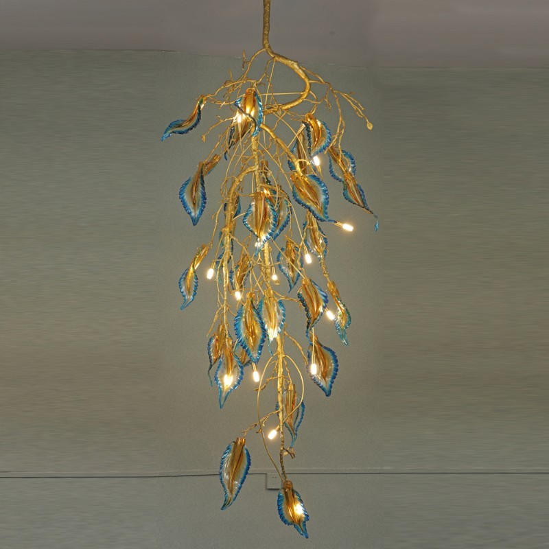 Подвесная люстра BlessLight Peacock Tail Copper 18063
