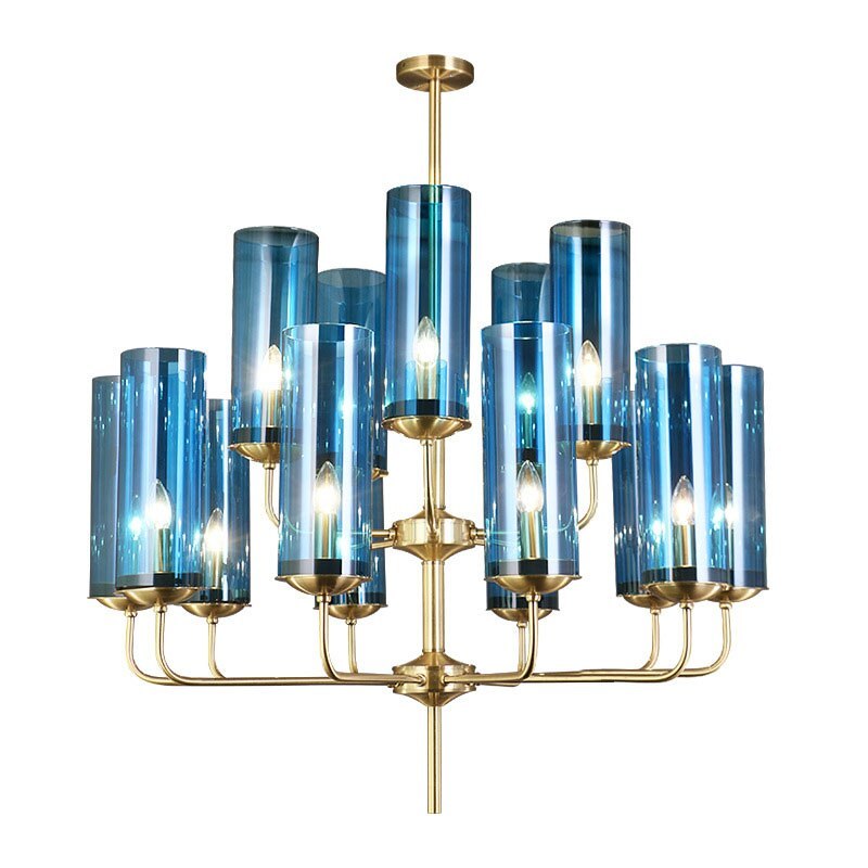 Подвесная люстра BlessLight Glass Tube Chandelier 15 18736 Подвесная люстра BlessLight Glass Tube Chandelier 15 18736
