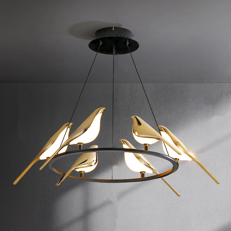 Подвесная люстра BlessLight Golden Bird Round 6 18948 Подвесная люстра BlessLight Golden Bird Round 6 18948