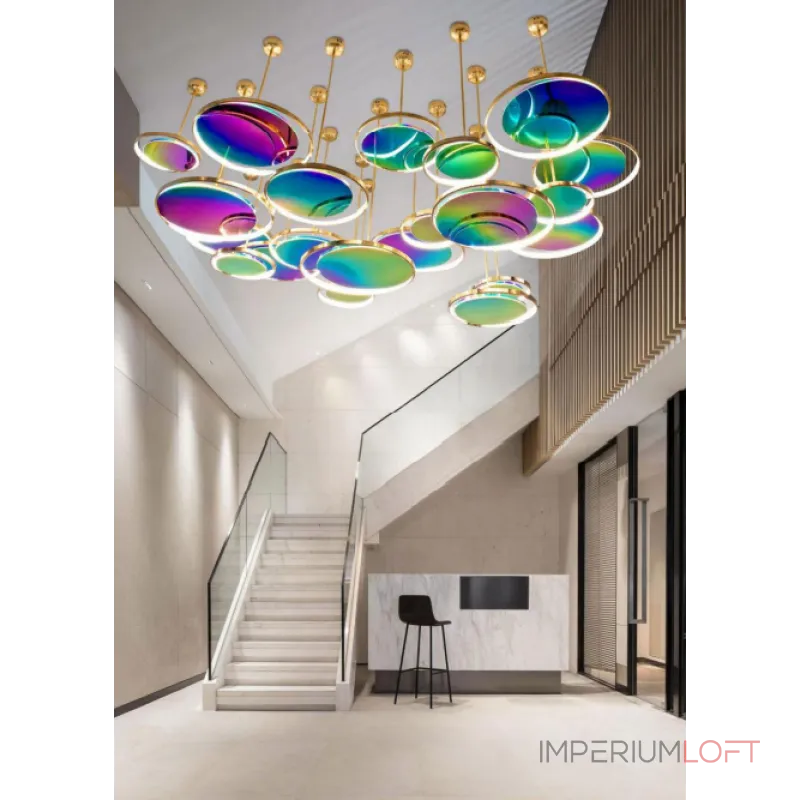 Подвесная люстра BlessLight Pearl Circle Horizontal 18956 Подвесная люстра BlessLight Pearl Circle Horizontal 18956