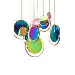 Подвесная люстра BlessLight Pearl Circle Vertical 18959