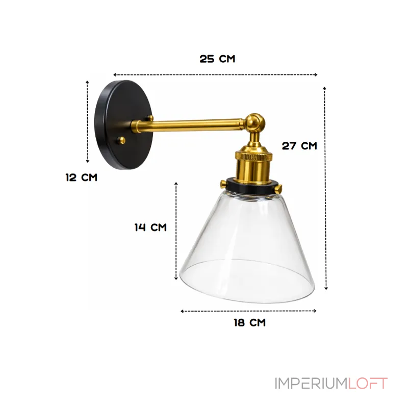 Бра BlessLight 20th c. Factory filament 6056–1W 20107
