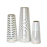 Ваза BlessLight White Geometric pattern 2028