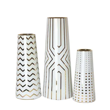 Ваза BlessLight White Geometric pattern 2028