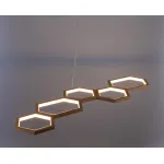 Подвесная люстра BlessLight Honeycombs Brass 20403
