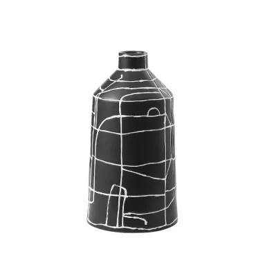 Ваза BlessLight White line narrow mouth 2042