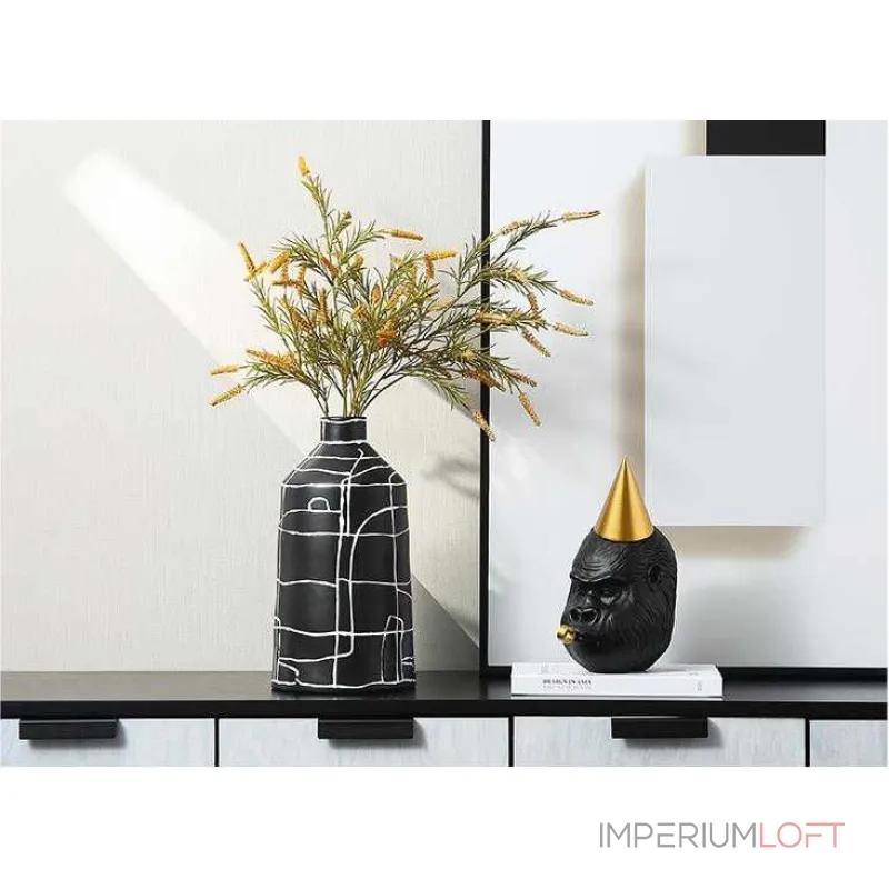 Ваза BlessLight White line narrow mouth 2042