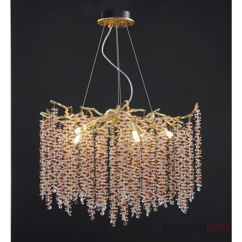 Подвесная люстра BlessLight Coral Crystals Round Copper II Color 20900 Подвесная люстра BlessLight Coral Crystals Round Copper II Color 20900