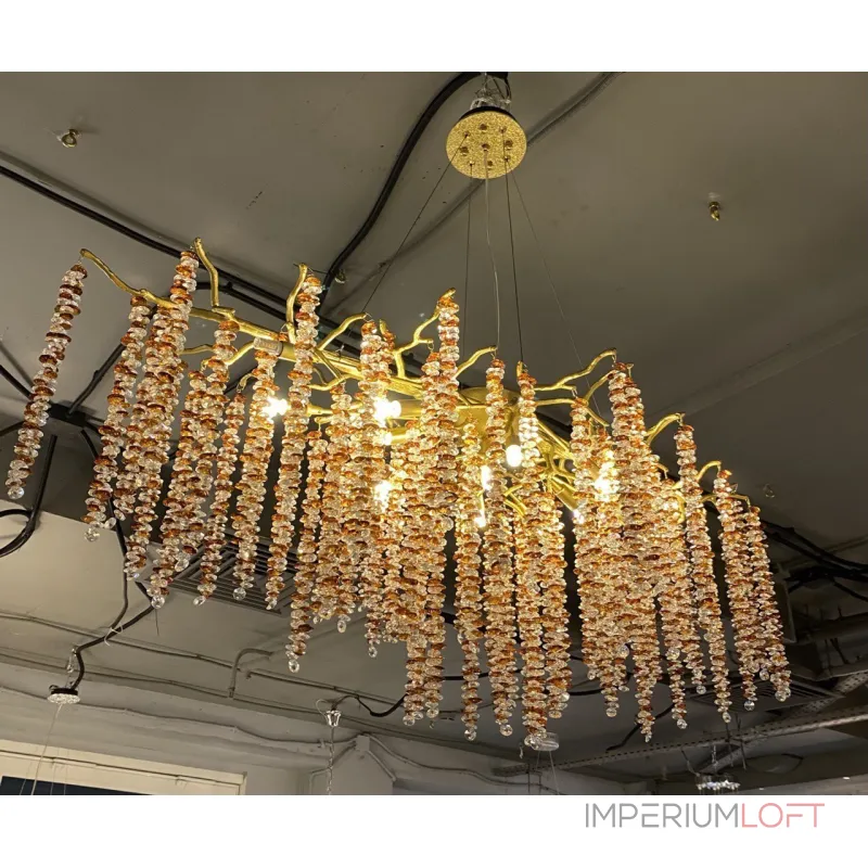 Подвесная люстра BlessLight Coral Crystals Long Copper II Color 20902