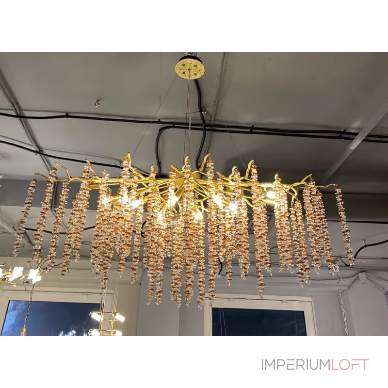 Подвесная люстра BlessLight Coral Crystals Long Copper II Color 20902