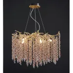 Подвесная люстра BlessLight Coral Crystals Round Copper II Color 20997