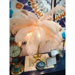 Лампа настольная BlessLight The Feather Table Lamp Silver 21400