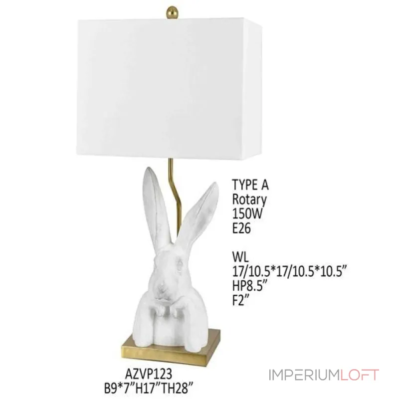 Лампа настольная BlessLight Bunny Love 21813